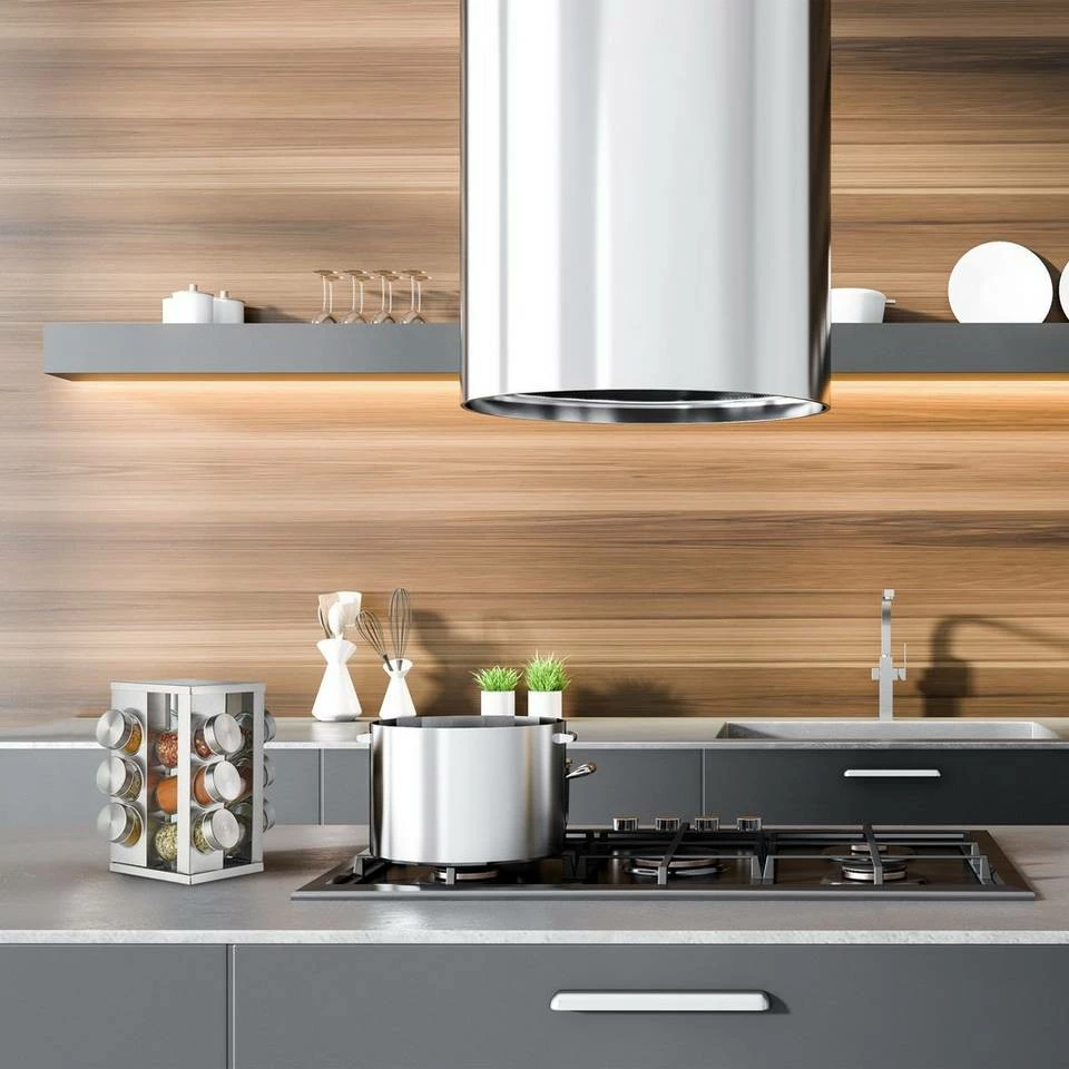 relaxdays Gewürzkarussell »Gewürzkarussell eckig mit 12 Gläsern« – Bild 5