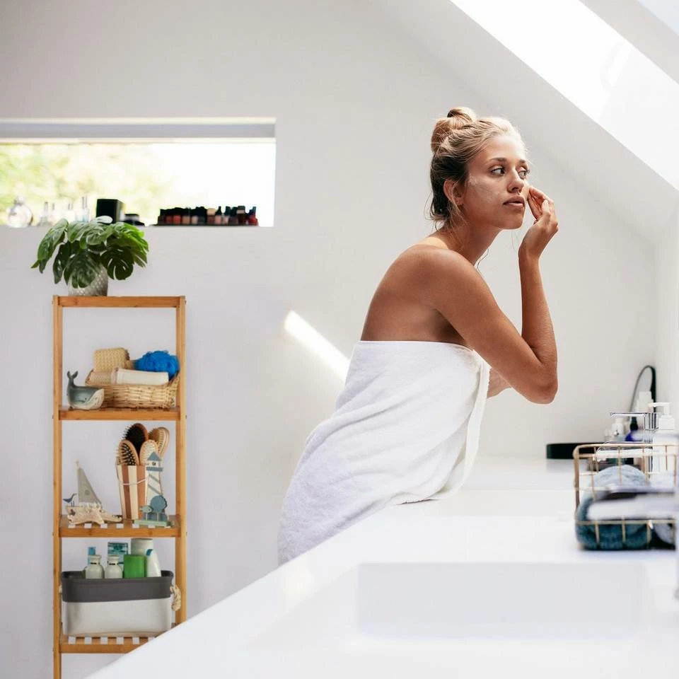 relaxdays Badmöbel-Set »Badregal Bambus mit 5 Ablagen« – Bild 3