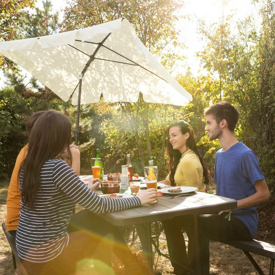 relaxdays Bierzeltgarnitur »Bierbank 2er Set braun« – Bild 6