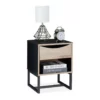 relaxdays Nachttisch »Nachttisch schwarz«