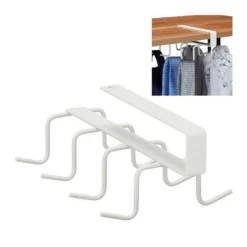 relaxdays Hakenleiste »1 x Haken Schrankeinsatz weiß«