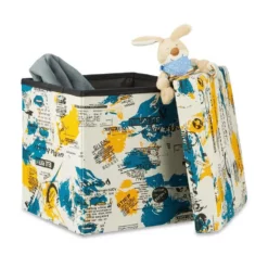 relaxdays Sitzhocker »Faltbarer Sitzhocker mit Stauraum«, A Weiß Schwarz Rot, Weiß Gelb Türkis, Weiß Schwarz