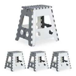 relaxdays Tritthocker »4 x Tritthocker klappbar XL«