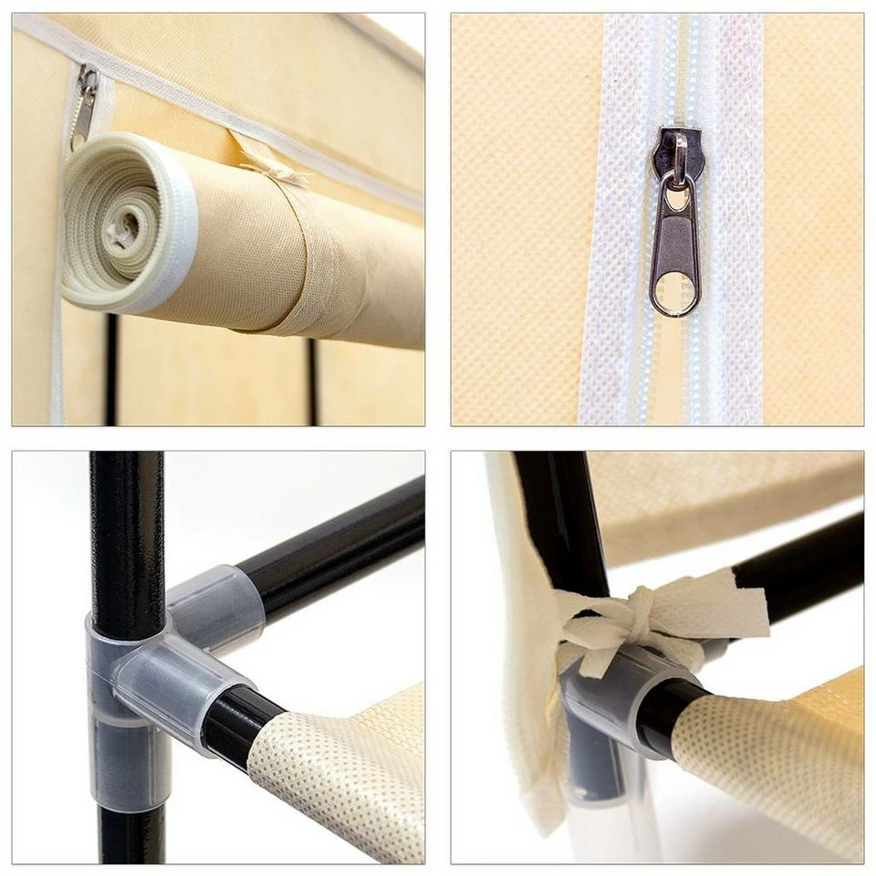 relaxdays Schuhschrank »3 x Schuhschrank VALENTIN hoch beige« – Bild 6