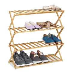 relaxdays Schuhregal »Faltbares Schuhregal aus Bambus«, 1-tlg.