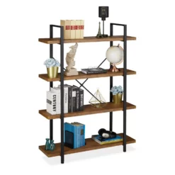 relaxdays Bücherregal »Bücherregal Industrial mit 4 Ebenen«