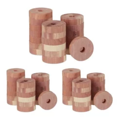 relaxdays Kleiderschrank »60 x Mottenschutz aus Zedernholz«