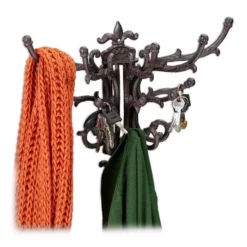 relaxdays Wandgarderobe »1 x Wandgarderobe Vintage braun«