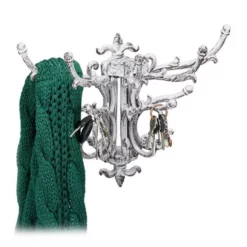 relaxdays Wandgarderobe »1 x Wandgarderobe Vintage weiß«