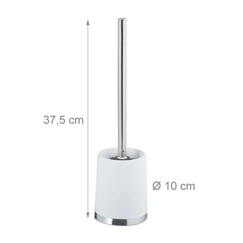 relaxdays Badezimmer-Set »10 x WC-Garnitur rund weiß« – Bild 4