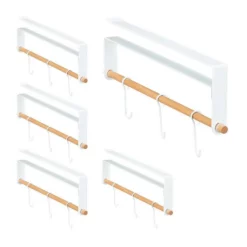 Kleiderhaken »5 x Schrankeinsatz Kleiderschrank«, relaxdays