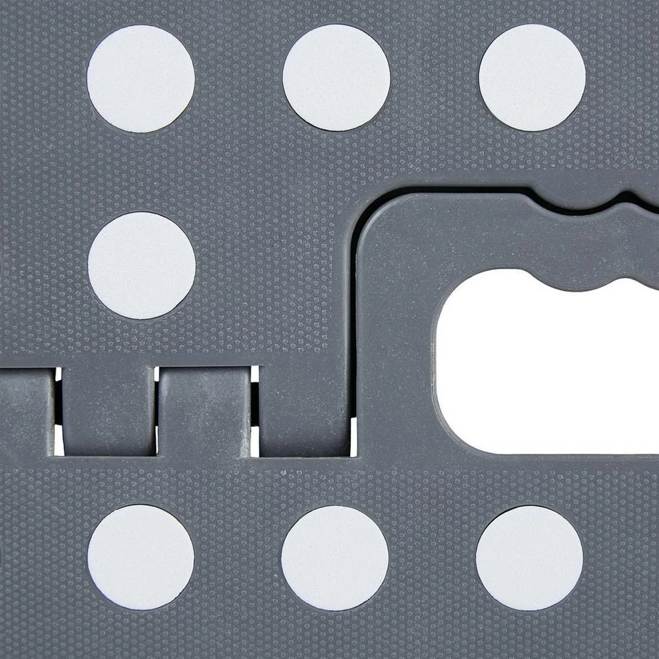 relaxdays Fußhocker »1 x XL Tritthocker in Weiß-Grau« – Bild 7