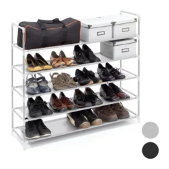 relaxdays Schuhregal »1 x Schuhregal für 20 Paar Schuhe weiß«