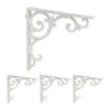 relaxdays Wandregalhalter »4 x Regalwinkel antik weiß«