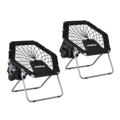 relaxdays Campingstuhl »2 x Bungee Stuhl WEBSTER schwarz«