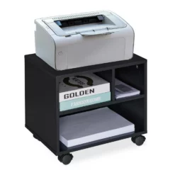 relaxdays Rollcontainer »Rollcontainer mit 3 offenen Fächern«