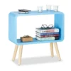 relaxdays Standregal »1 x Standregal klein hellblau«