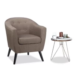 relaxdays Cocktailsessel »Cocktailsessel 50er Jahre braun«