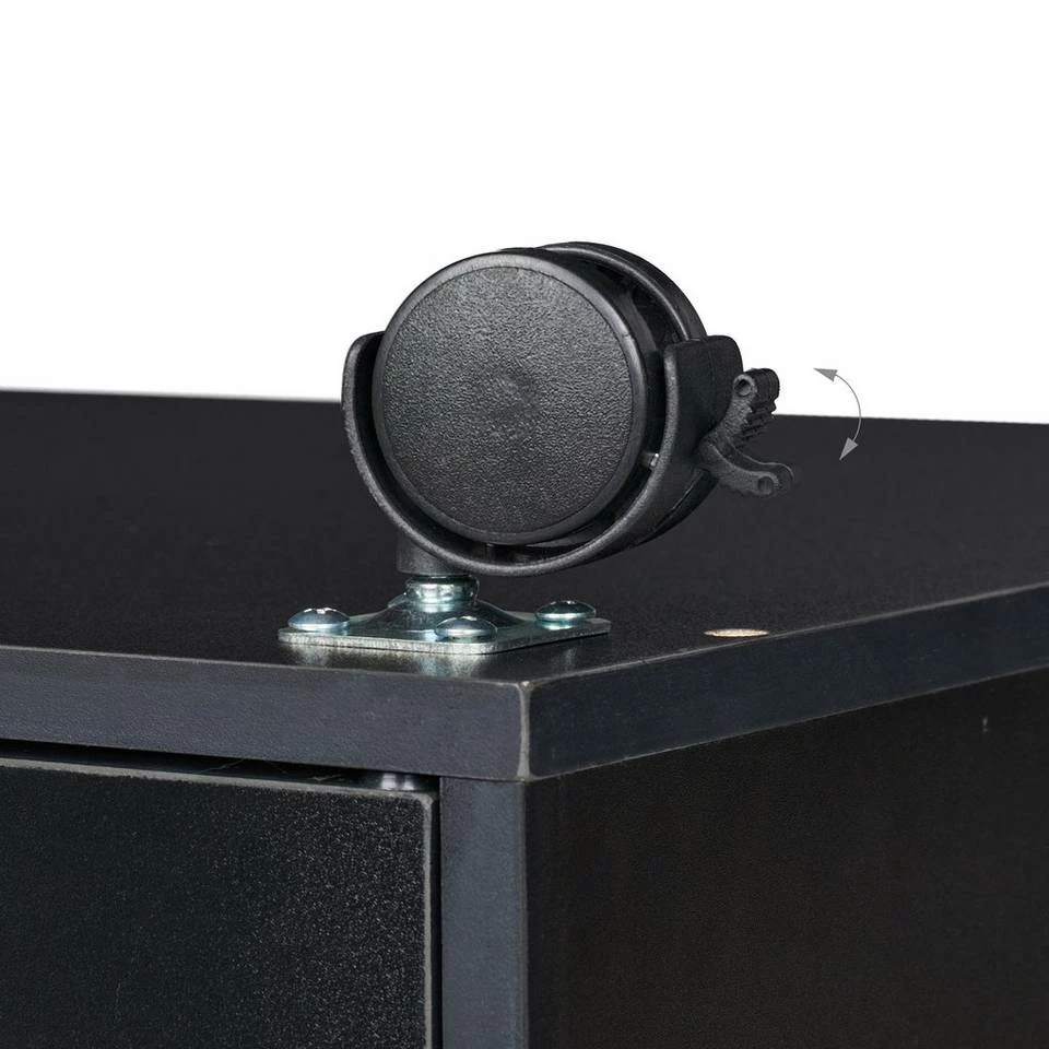 relaxdays Rollcontainer »Schwarzer Rollcontainer« – Bild 7