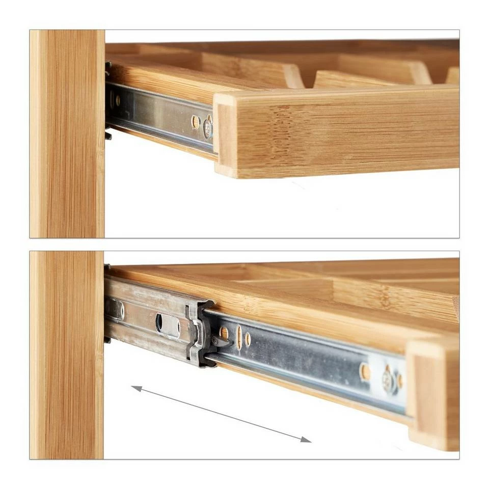 relaxdays Computertisch »Computertisch Holz mit Tastaturauszug« – Bild 5