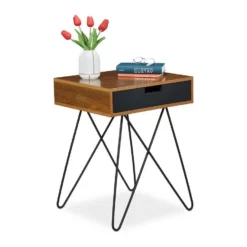 relaxdays Beistelltisch »Beistelltisch mit Schublade«