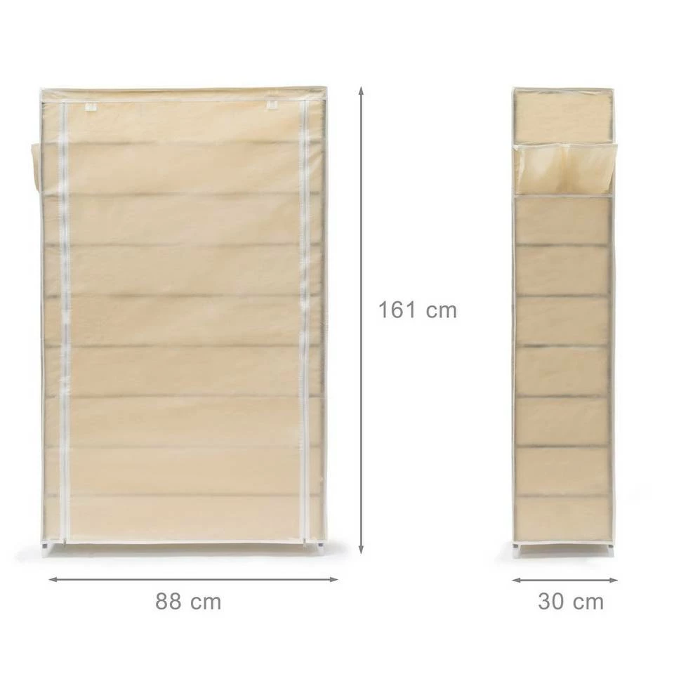 relaxdays Schuhschrank »3 x Schuhschrank VALENTIN hoch beige« – Bild 3