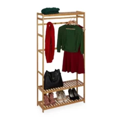 relaxdays Kleiderständer »Kleiderständer Bambus«