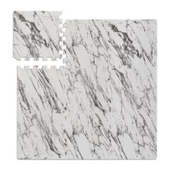 relaxdays Bodenschutzmatte »Bodenschutzmatte Fitness 9er Set«, A Beige Hellbraun Braun, Weiß Schwarz