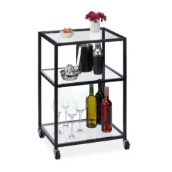 relaxdays Servierwagen »Servierwagen mit 3 Ebenen«