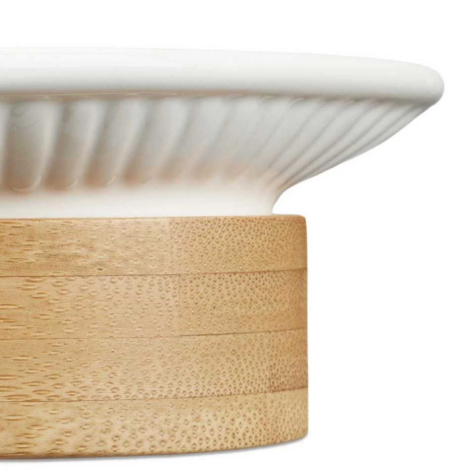 relaxdays Badezimmer-Set »Badezimmer Set aus Bambus und Keramik« – Bild 6