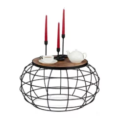 relaxdays Couchtisch »Mangoholz Couchtisch«, Natur