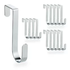 Türhaken »15 x Türhaken silber«, relaxdays