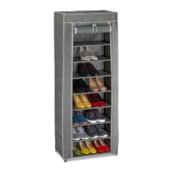 relaxdays Schuhschrank »Schuhschrank Stoff 9 Fächer« Anthrazit