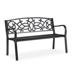 relaxdays Gartenbank »Retro Gartenbank mit Hammerschlag«