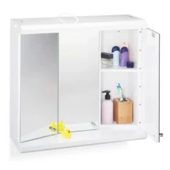 relaxdays Spiegelschrank »LED Spiegelschrank mit 3 Türen«