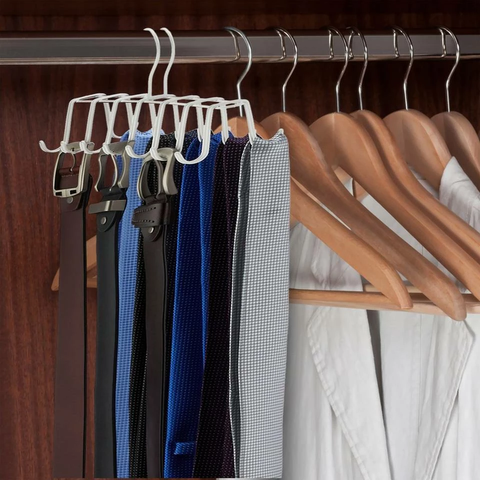 relaxdays Gürtelhalter »1 x Gürtelhalter Metall weiß« – Bild 3