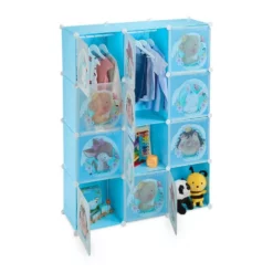 relaxdays Steckregal »Kinder Steckregal mit Kleiderstangen«