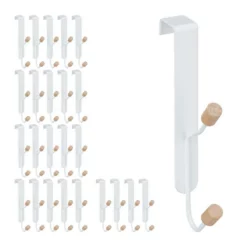 Türhaken »25 x Türhaken doppelt«, relaxdays